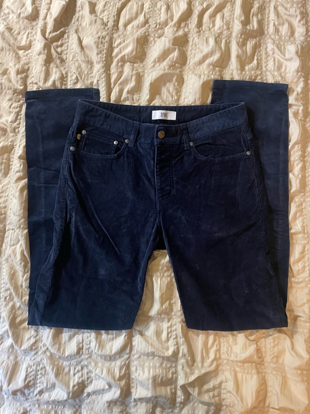Spoke Navy Corduroy Pants